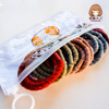 High -elastic rubber band hair Tie hair ring good quality zipper bag bags for hair ropes, multiple multi -color Korean head rope hot models