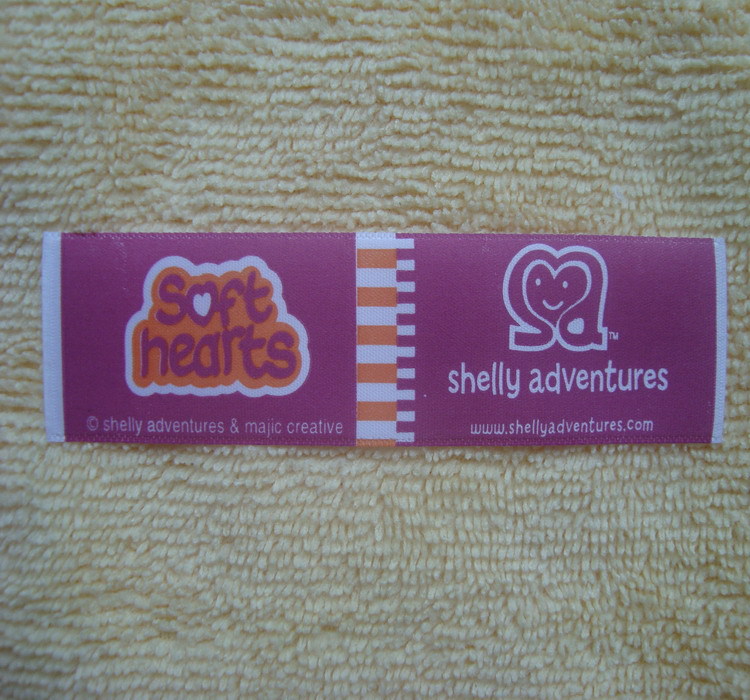 东莞商标厂供应韩版童装环保牛仔服布标 箱包布标