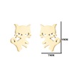 Cute fashionable small earrings stainless steel, Korean style