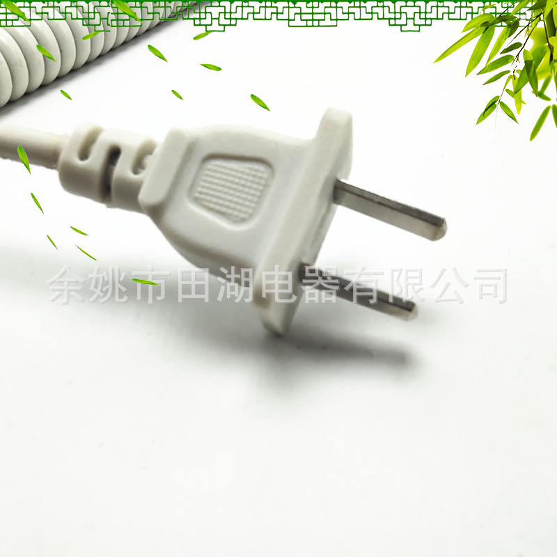 厂家批发 两孔八字尾国标电源线二芯加粗纯铜8字尾台灯打印机连接