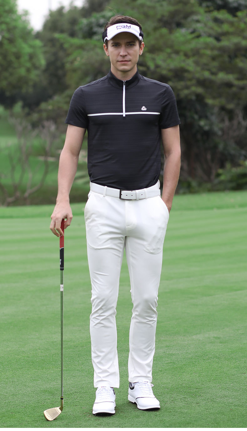 Áo thun golf nam ngắn tay thoáng khí nhanh khô — YF255-Đỏ Trắng, YF247-Áo màu xanh navy xám, YF263 ngắn tay trắng xám, YF255-Trắng Đen chi tiết 20