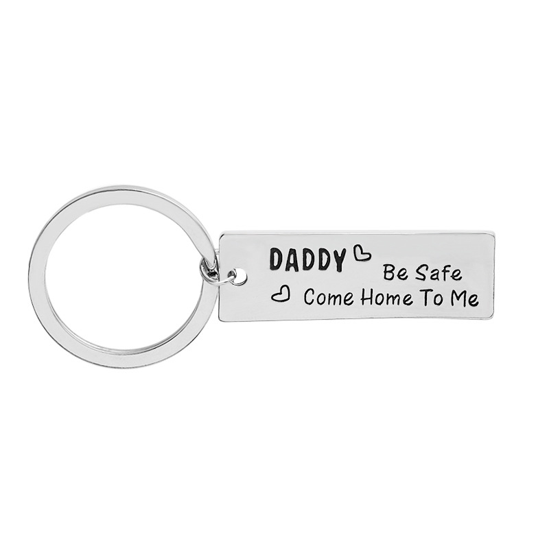 Explosion Keychain Father's Day Gift Keychain Pendant Love You Dad Letter Keychain Wholesale Nihaojewelry display picture 9