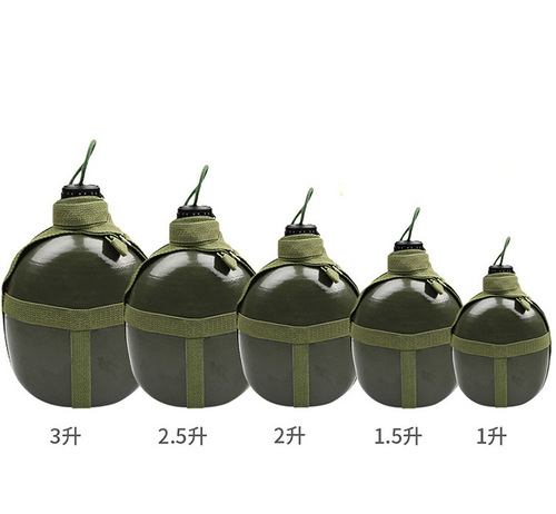 户外露营野外拓展87铝水壶户外运动军训大容量水壶便携旅游水壶