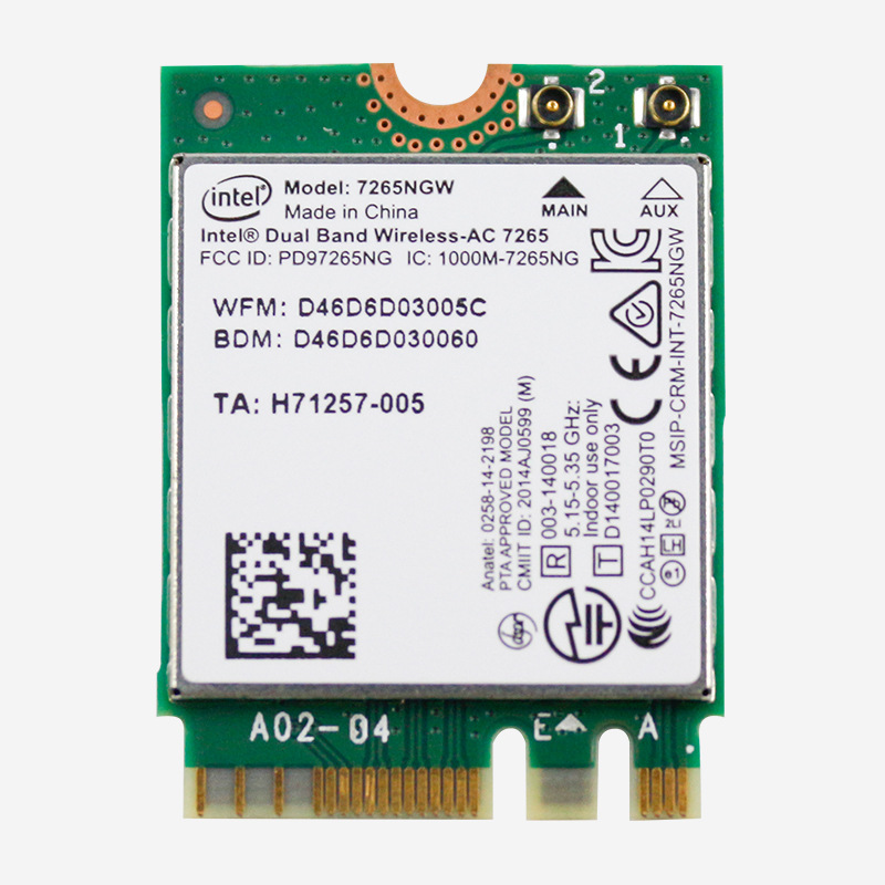 M.2 interface wireless network card Intel AX200 module 3000MWIFI receiver Bluetooth 5.0 two -in -one