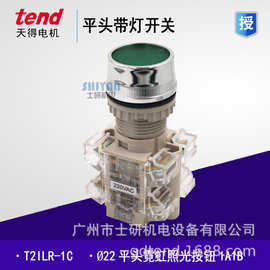 原装正品 台湾天得 tend 22mm带灯按钮T2IFR T2IFR2G-1C T3IFR