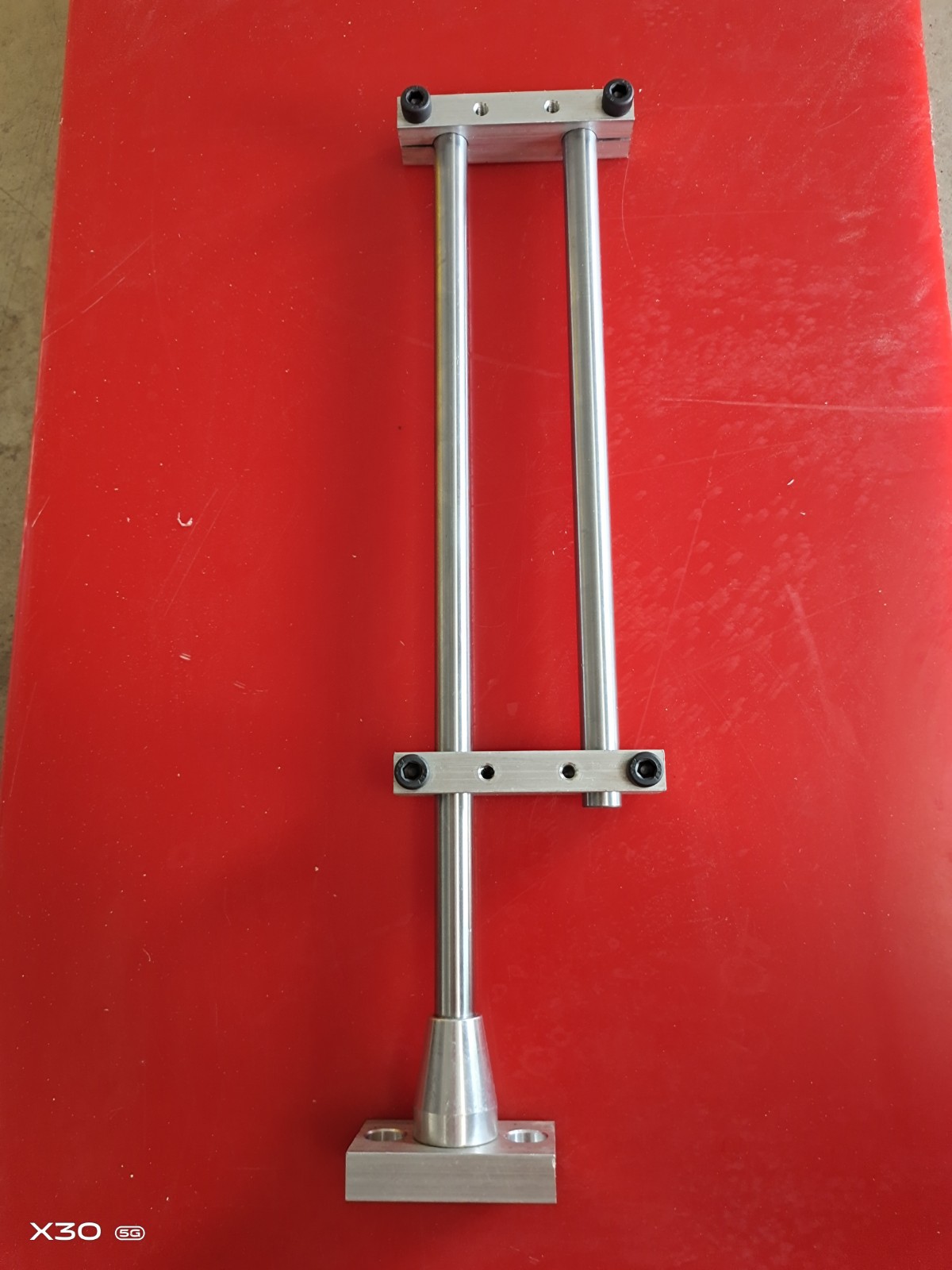 现货厂家一拖二送料n95口罩机零件放料架尼龙半自动化气涨轴收料