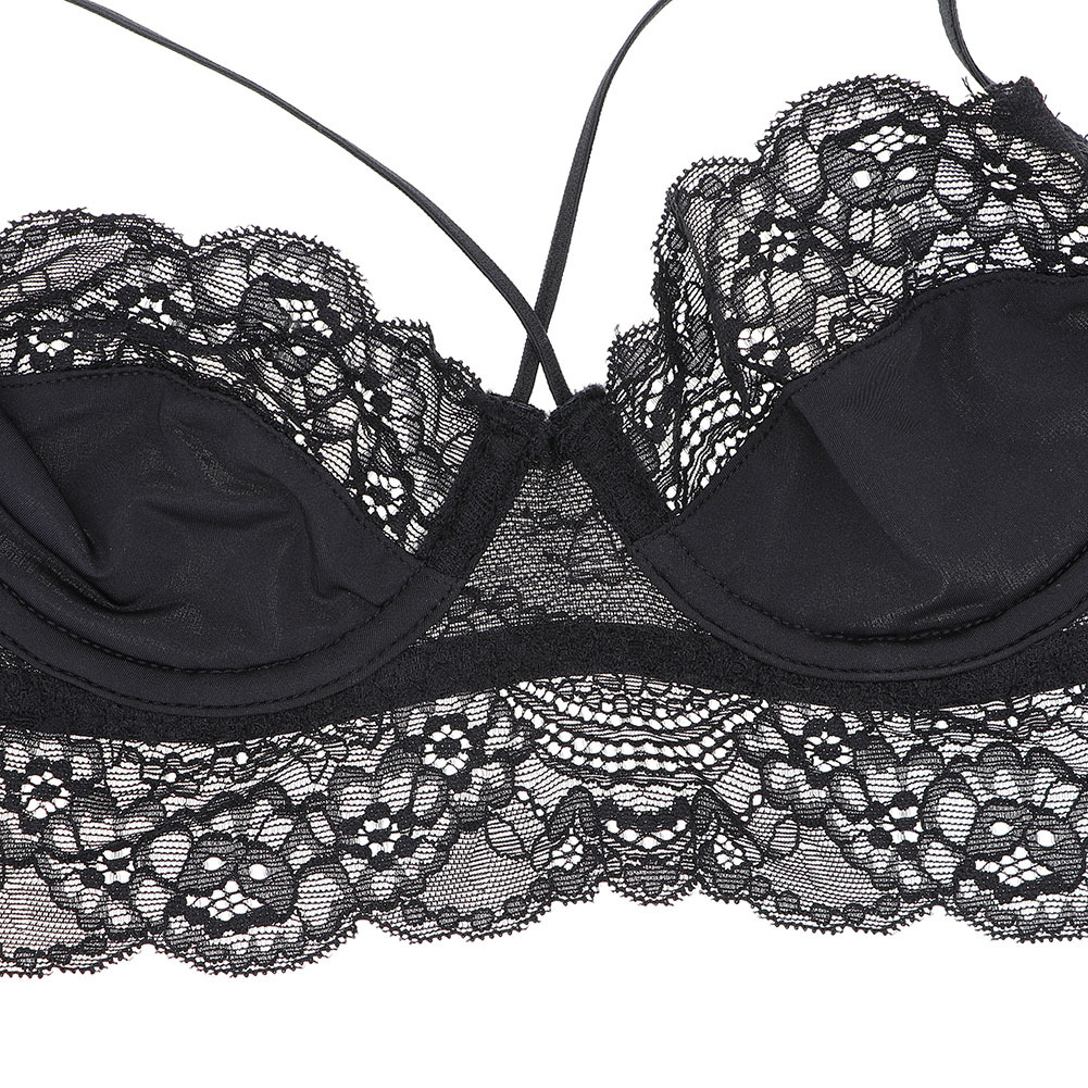 Νέο σετ σουτιέν με ψηλή μέση, σέξι, εξαιρετικά λεπτό, σούρες και ρυθμιζόμενη δαντέλα στην πλάτη_voghion.com