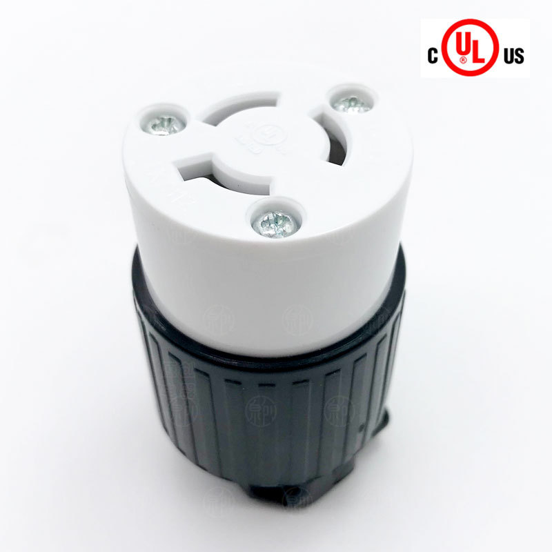 NEMA L6-15R美国工业插座大电流连接器15A 250V对插式母座LK-7312