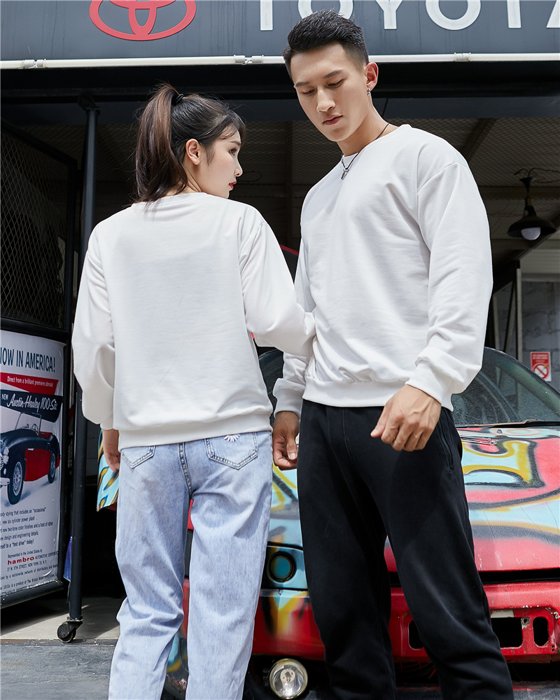 210g Weight Long Sleeve Sleeve Length Pullovers Placket Type Women's Hoodie Long Sleeve Unisex Hoodies Simple Style Solid Color