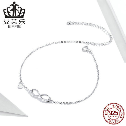 Avle European and American style foreign trade hot-selling anklet sterling silver s925 simple fashion footwear cross-border jewelry manufacturer direct sales