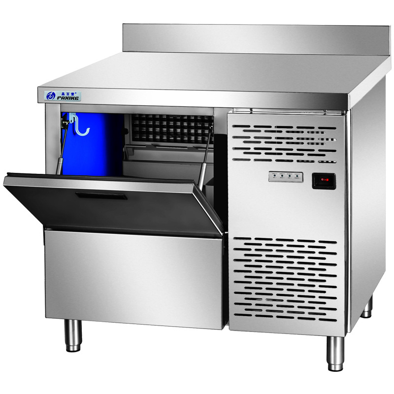 晶百誉KF-15商用吧台制冰机台下式蓝光奶茶店KTV水吧工作台操作台