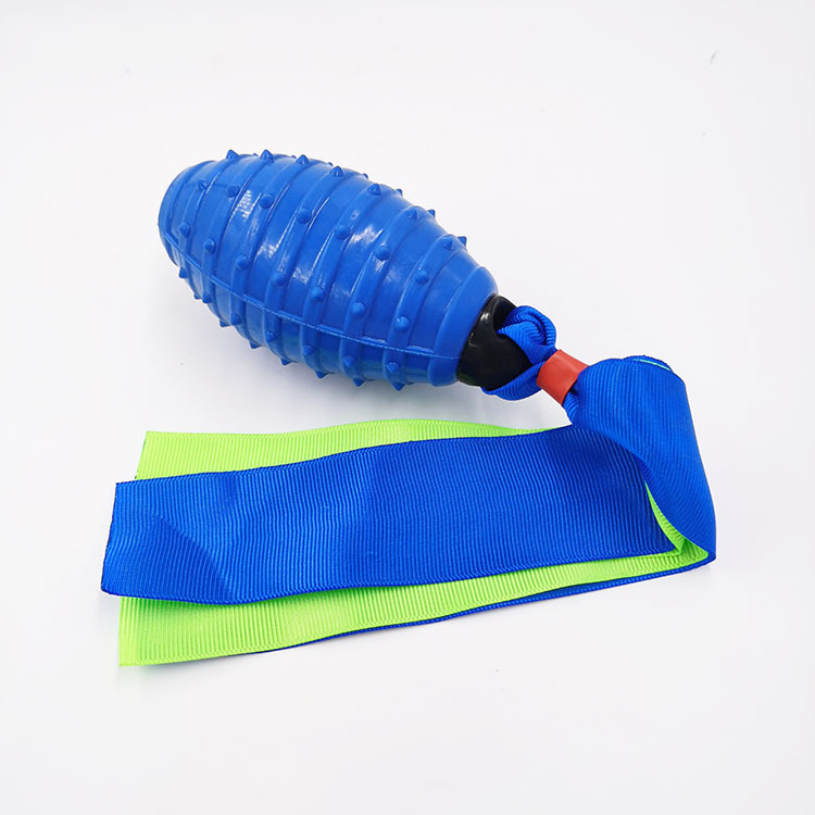 Pet TPR cinta vocal Bola de juguete Bola de limpieza dental molar entrenamiento de lanzamiento de la fábrica de juguetes para perros resistentes a mordeduras al por mayor