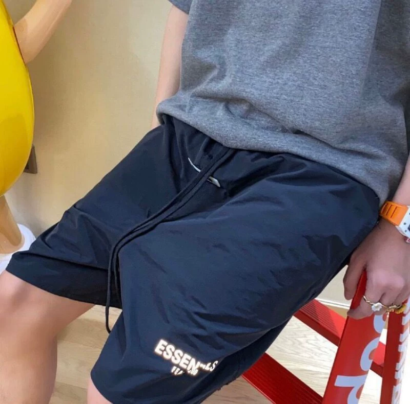 Спортивные эластичные шорты для мужчин Essentials от Fear of God, буквы, спортивные штаны