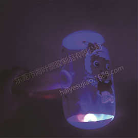 45CM环保充气锤子PVC吹气按摩锤子充气儿童发光LED玩具锤