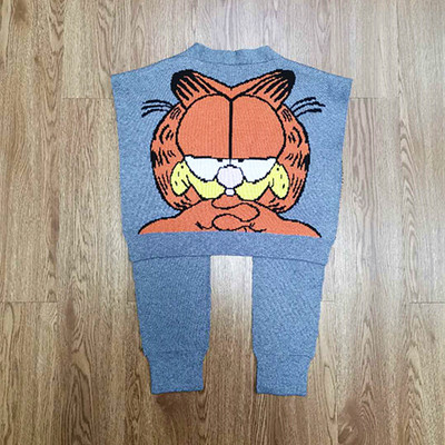 2020 Spring new pattern Korean Edition fashion Garfield knitting Shawl Trend Wool