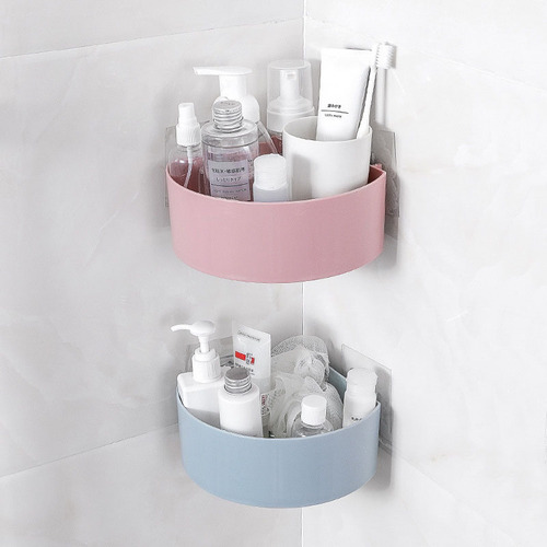 Triangular bathroom rack kitchen spice storage rack bathroom wall shower room toilet rack