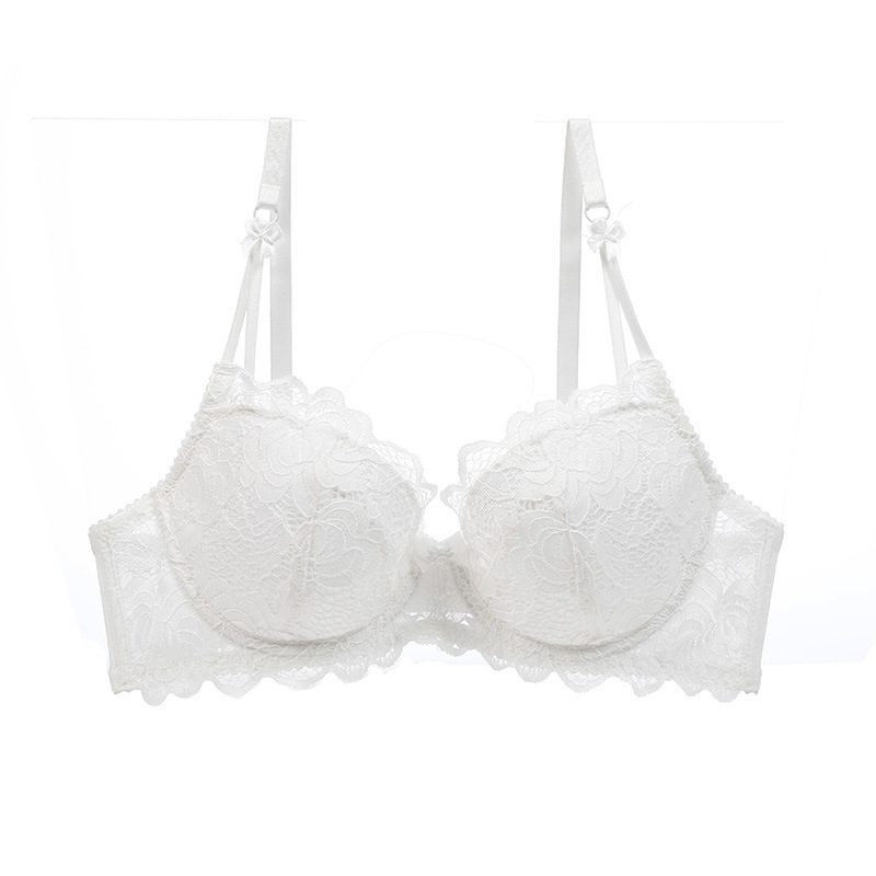 Sexy Lace Thin Cotton Cup Gather Bra NSXQ14476