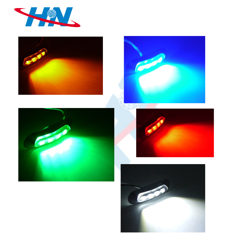 Suministro directo de fábrica LED camión luz lateral camión remolque 12/24v de alta calidad anti-luz lateral luz trasera resalte