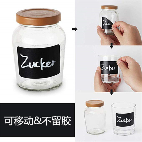 Wholesale 300 pieces/roll blackboard label stickers PVC removable waterproof stickers kitchen storage label stickers