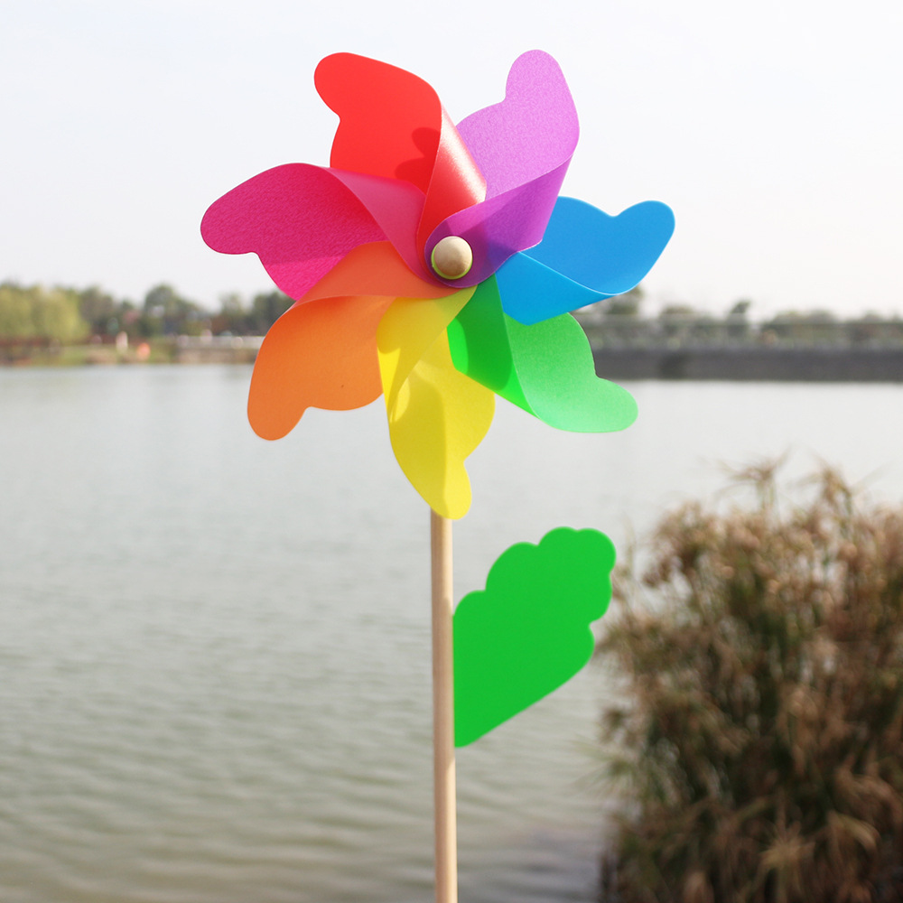 (Wholesale), rotating travel plastic windmill toy for kindergarten, DIY, Birthday gift