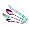 Tableware stainless steel, set home use, increased thickness, 4 pieces, wholesale