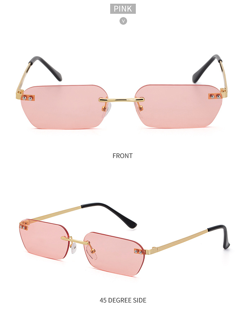 Wholesale Fashion Rimless Sunglasses display picture 13
