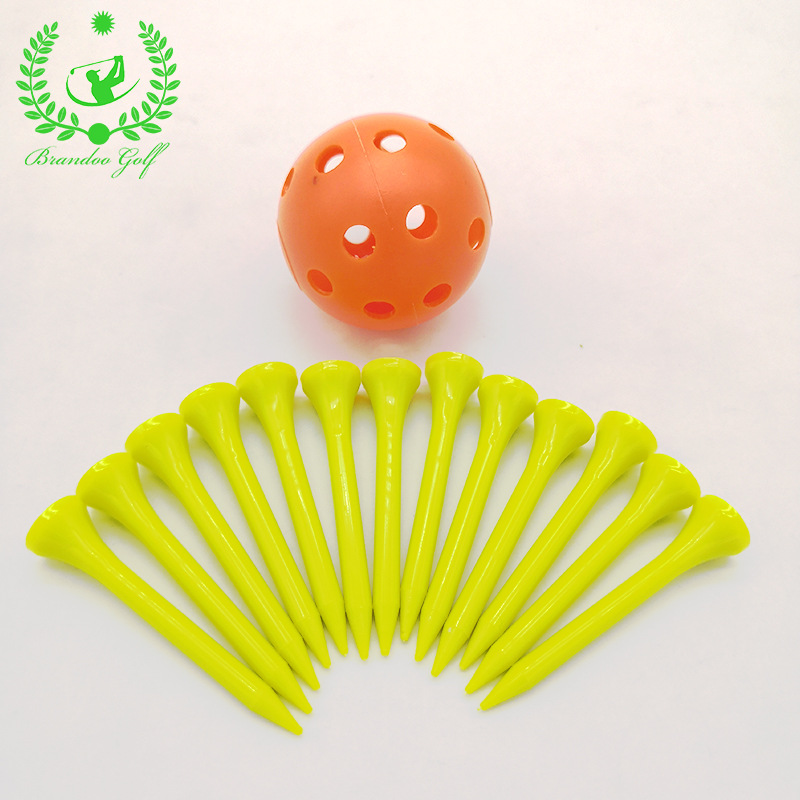 高尔夫彩色塑料球钉 54mm塑料球钉 球托球Tee可定logo高尔夫配件