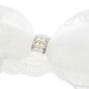 Children's hairgrip with bow, elastic headband from pearl for new born suitable for photo sessions