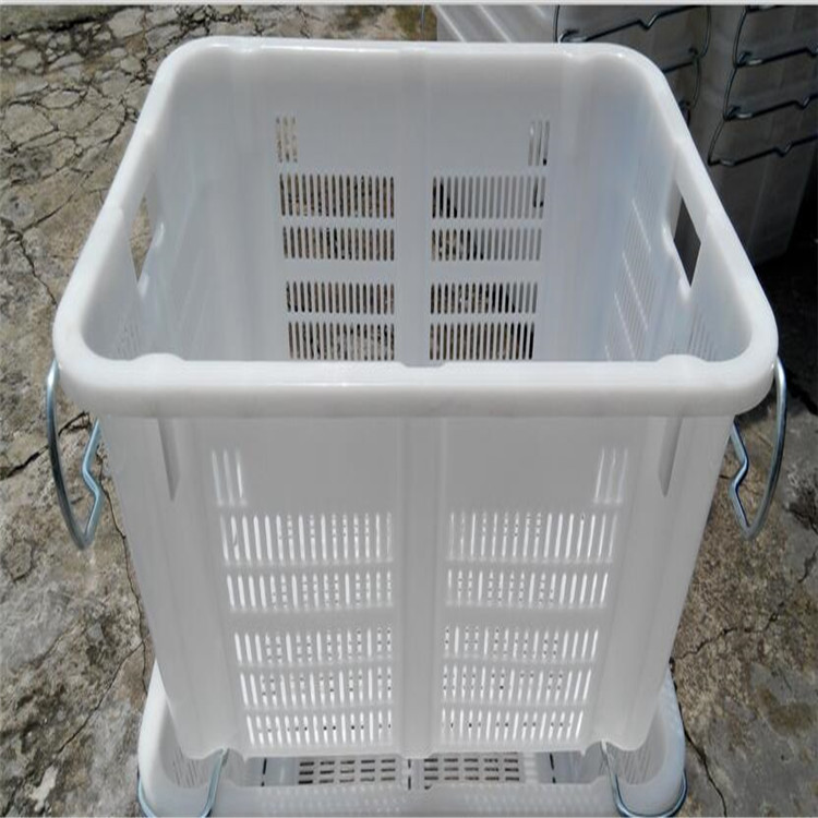 白色 蓝色塑胶筐 新料塑料周转筐685*480*370汕尾 汕头洗菜整理筐