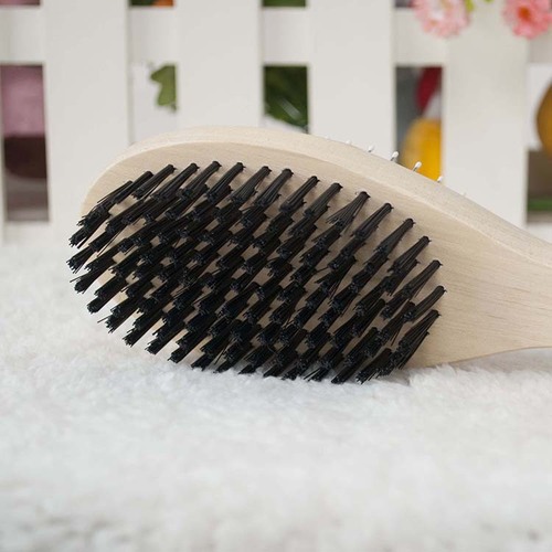 Dog Grooming Brush Handle Round Head Steel Pin Comb Maneuver Clean Comb Beauty Dual-Sided Pin Comb Pet Supplies