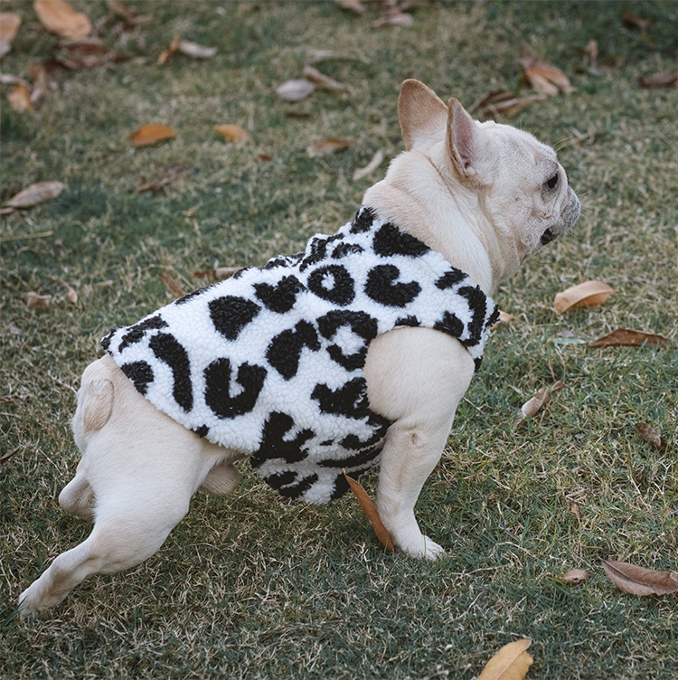 Cashmere Thickened Cow Leopard Vest Image 3