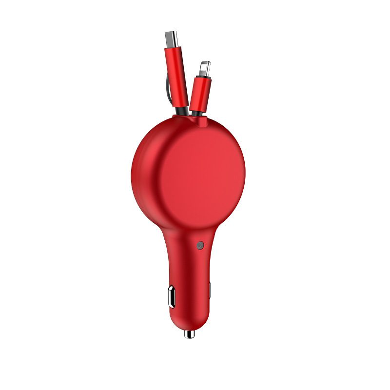 Direktes PD skalierbares Autoladegerät, schnell, eins bis drei, zwei QC3.0-Blitzladekonverter_voghion.com