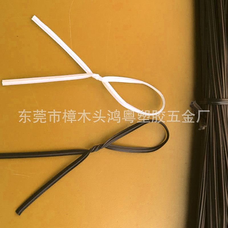 扎带捆绑数据线扎丝扁形0.55芯扎线扎 铁扎丝【东莞厂家销售】