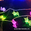 LED fuchsia decorations, layout, starry sky, unicorn