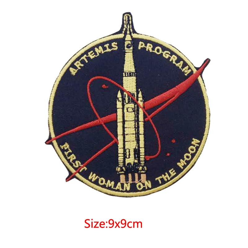 Космический астронавт, ноутбук на липучке, США, с вышивкой