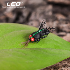 28134 LEO [Bionic Bee & Fly Hook, Pack of 2] Floating Lure Fishing Hooks for Float Fishing