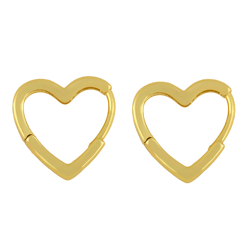 No Inlaid Inlay Material Fashion Geometric Plating Copper No Inlaid Copper Earrings