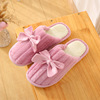 Demi-season slippers with bow indoor, non-slip sneakers for beloved, wholesale