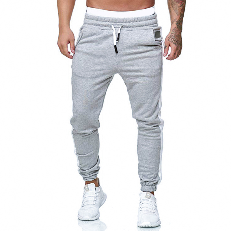 New Men's Sports Casual Trousers Fashion Solid Color Pants Sports Trousers Bottoms Drawstring_voghion.com