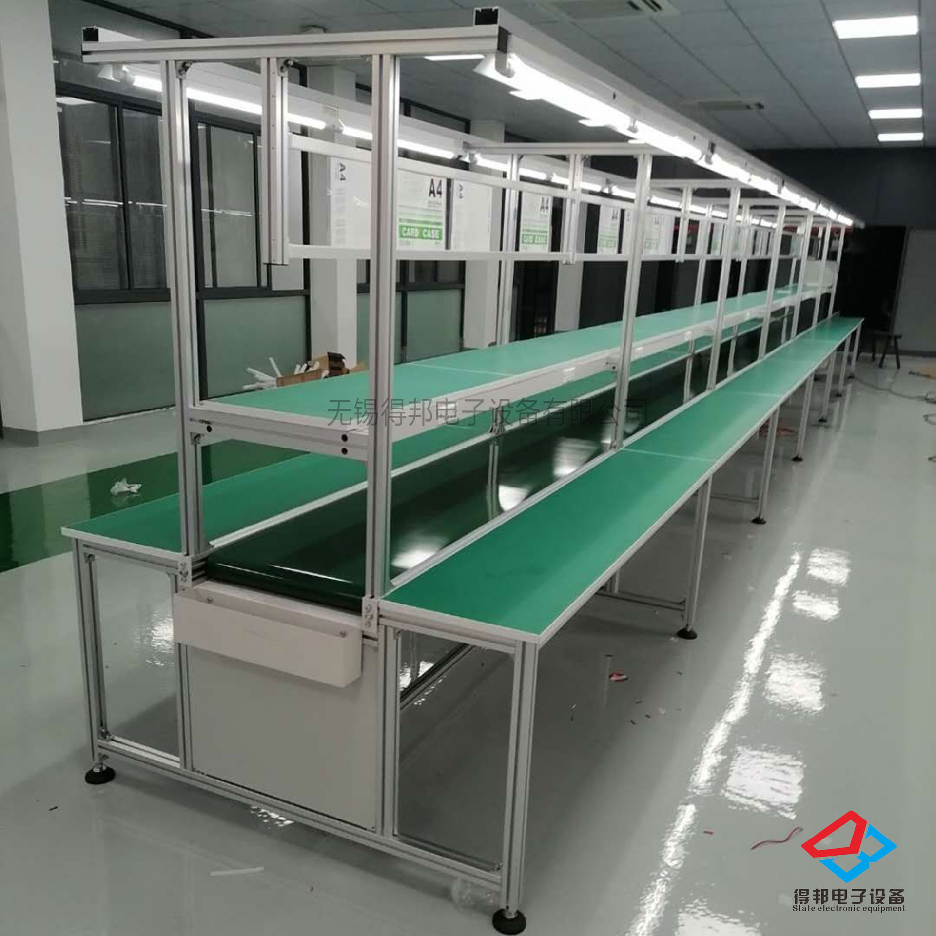 Belt conveyor line Assembly line Belt assembly line turn a corner Assembly line Assembly Assembly line