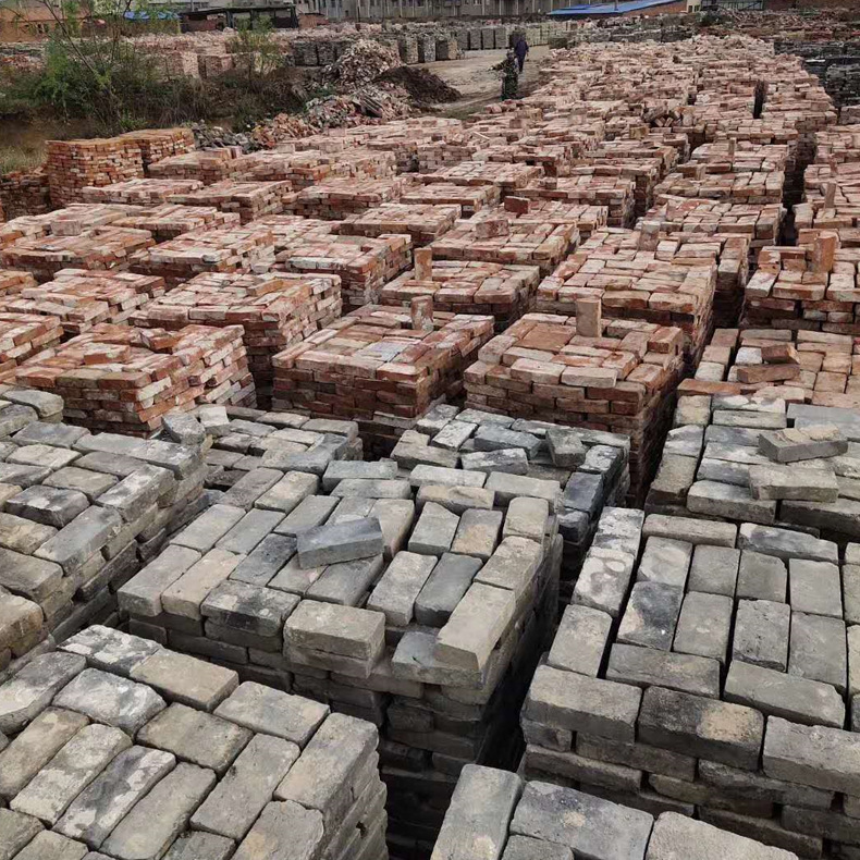 供应老砖切片旧砖条 青面砖 灰条砖 红砖贴片老砖皮旧砖