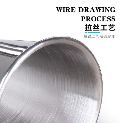 Stainless steel double-head measuring cup bar bar commercial bar mixer curled ounce cup two-head measuring cup wine measurer