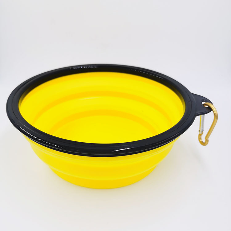Suministro directo de fábrica Grande TPE plegable silicona Pet Bowl perro tazón agua potable portátil suministros para mascotas al por mayor