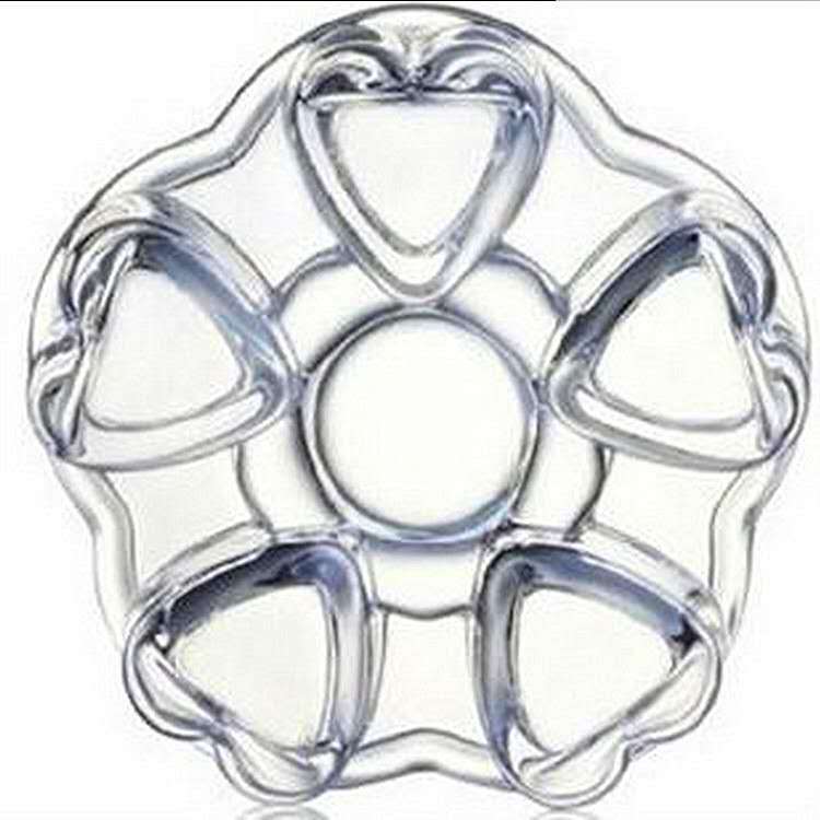 Venta directa de fábrica cristal base vidrio juego de té traje accesorios tetera traje base cristal hueco base