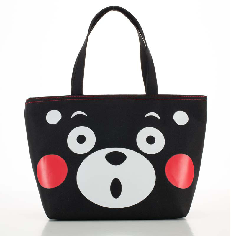 Customized insulation bento bag cute Kumamoto bear canvas insulation…
