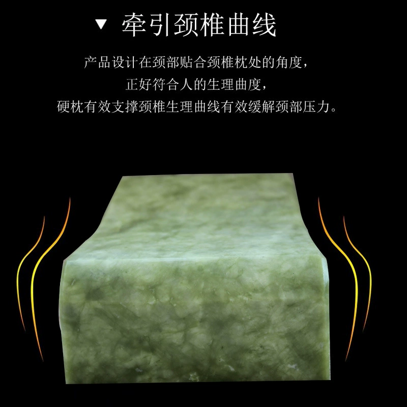 Comfortable natural ore, summer cooling cool pillow for elderly jade, with neck protection