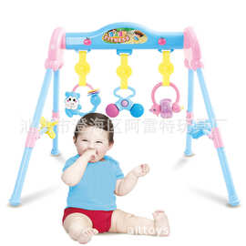 新生益智婴儿健身架多功能音乐早教游戏架宝宝益智健身器床铃玩具