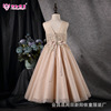 Wedding dress, evening dress, summer children's long skirt, small princess costume, European style, suitable for import