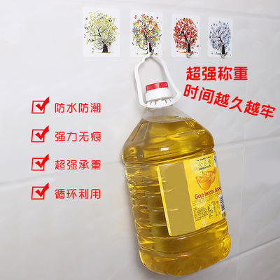 粘鈎強力無痕貼卡通挂鈎透明牆壁廚房創意浴室免釘粘鈎強力貼批發
