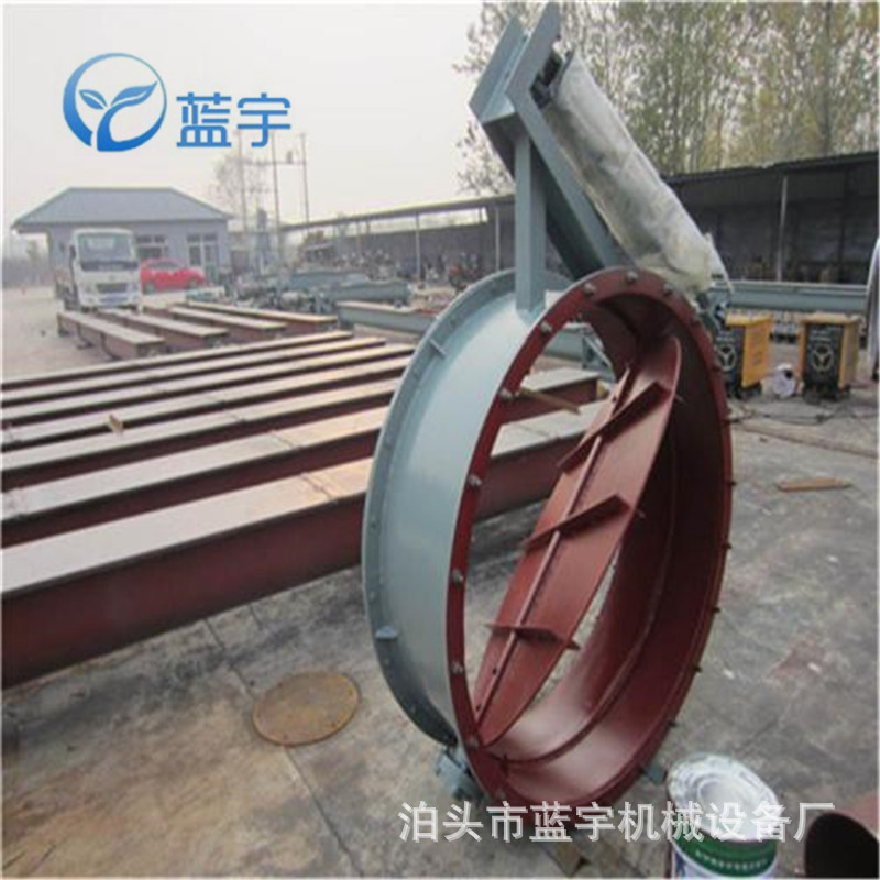 气动冷风阀dn325气缸蝶阀气动执行器碳钢通风蝶阀多叶片圆风门